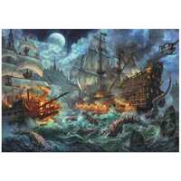 Bătălia piraților - puzzle 6000 piese - Clementoni