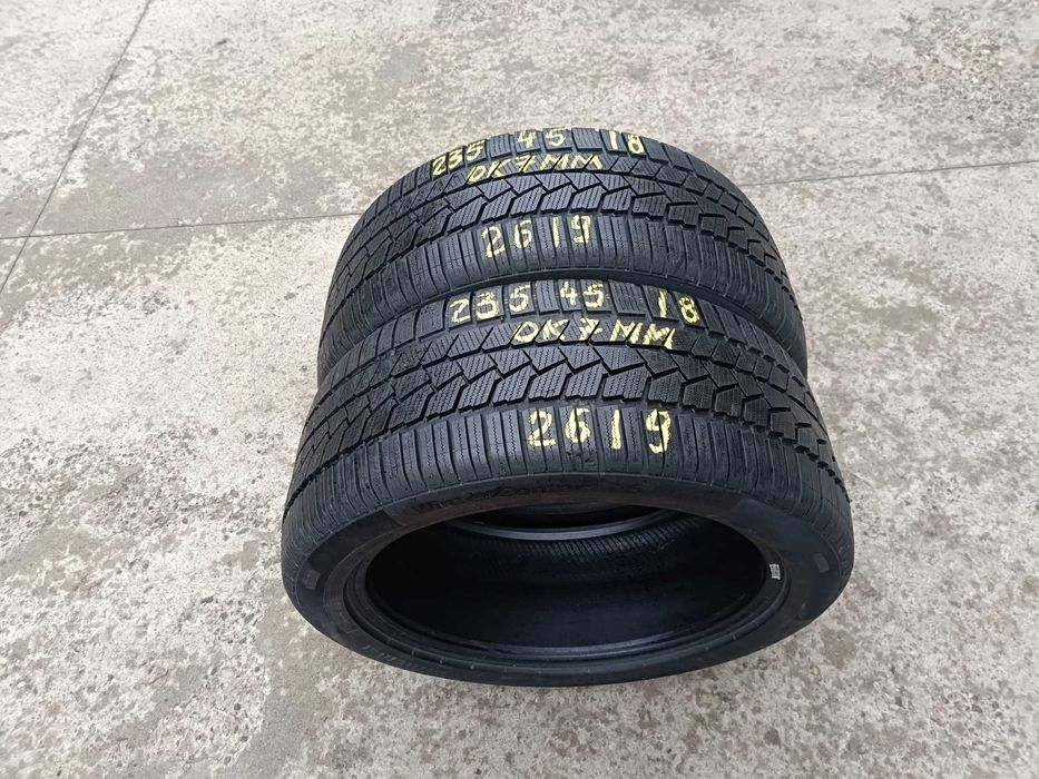 Doua anvelope iarna 235 45 18 continental wintercontact TS860 cu 7 mm