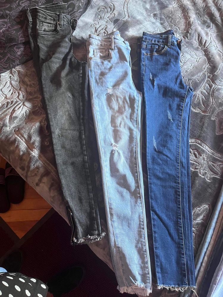 Lot blugi xs talie înaltă