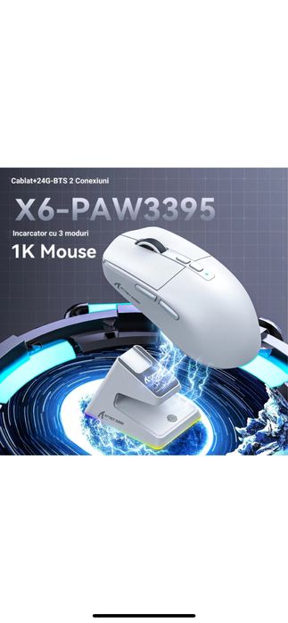 Mouse de gaming cu 26000 DPI RGB