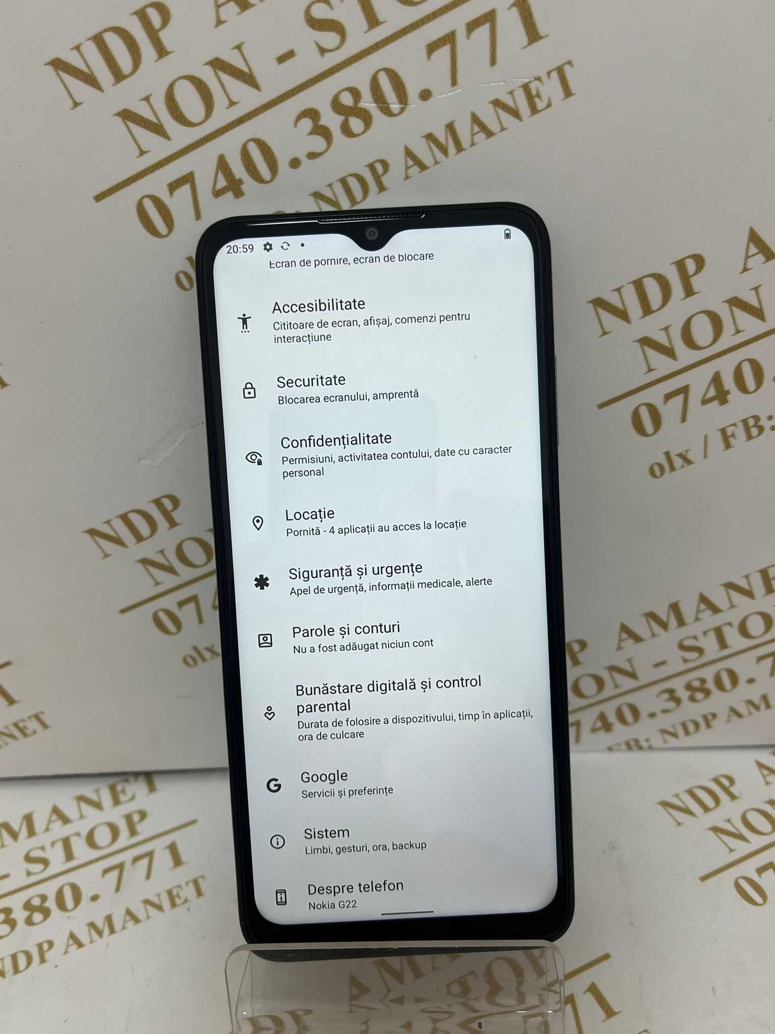 NDP Amanet NON-STOP Sos. Giurgiului 119 - NOKIA G22 (17608)