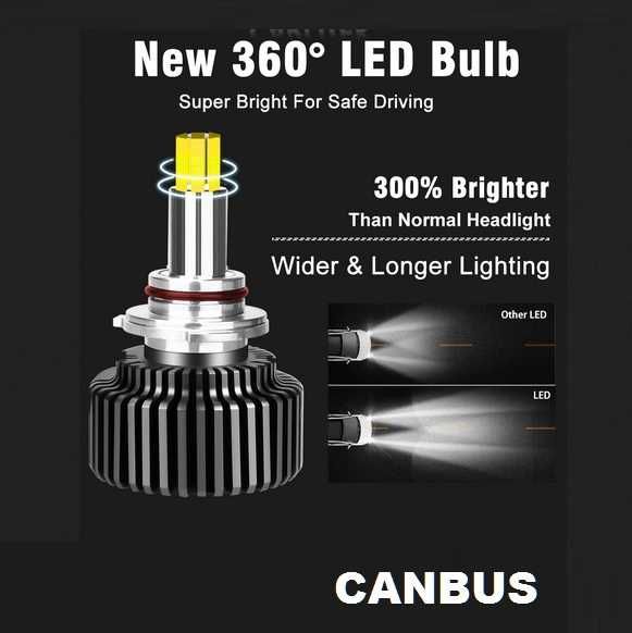 Лед Led Крушки Krushki H11 Х11 H8 Х8  (360 Градуса) Canbus 6000K