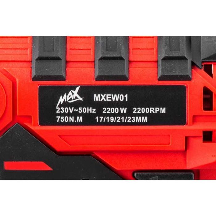 Pistol cheie masina cu impact electric 750Nm insurubat + chei (MXEW01)