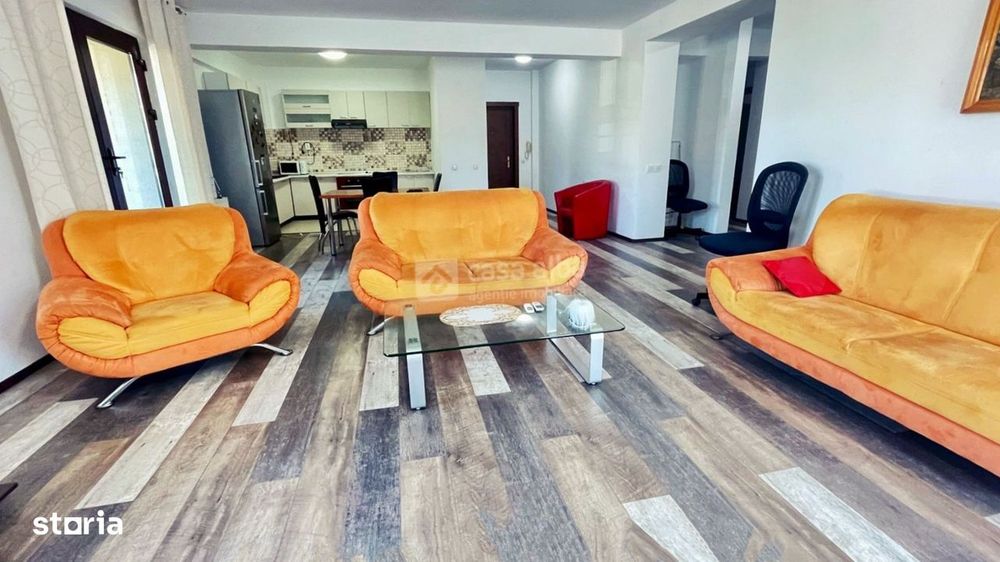 Bucium - 4 camere mobilat si utilat, 130mp, imobil nou, 2 bai