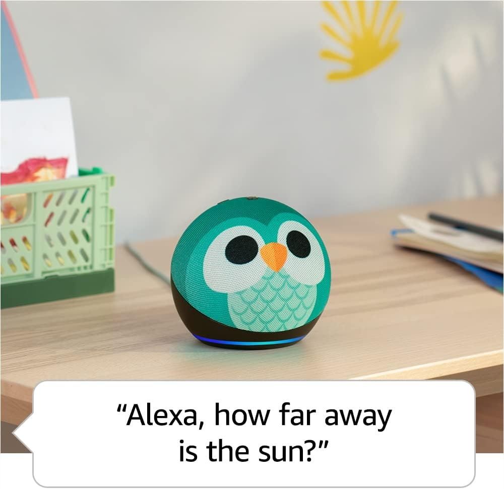 Amazon Echo Dot 5 Kids, ultima generatie 2022, boxa smart Alexa, nou