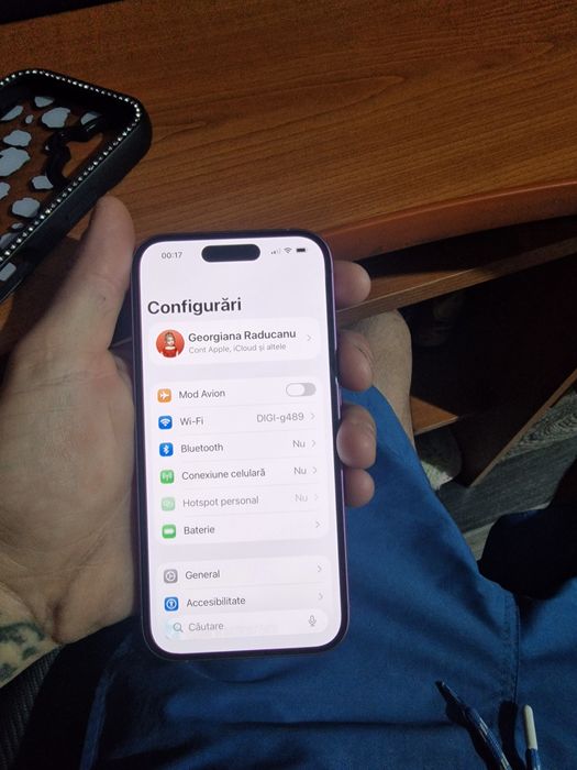 IPhone 16 roz baterie 100%