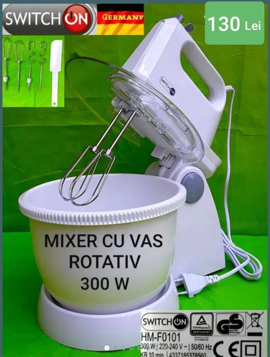 Mixer cu VAS Rotativ SWITCHON Germania 300 W 6 Viteze NOU - 130 Lei