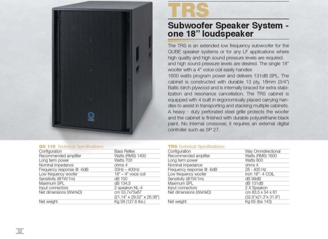 Sistem Sunet Club Qube Line Array BRH & TRS