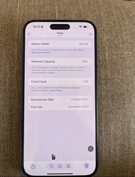 Iphone 15 pro max white 256 gb