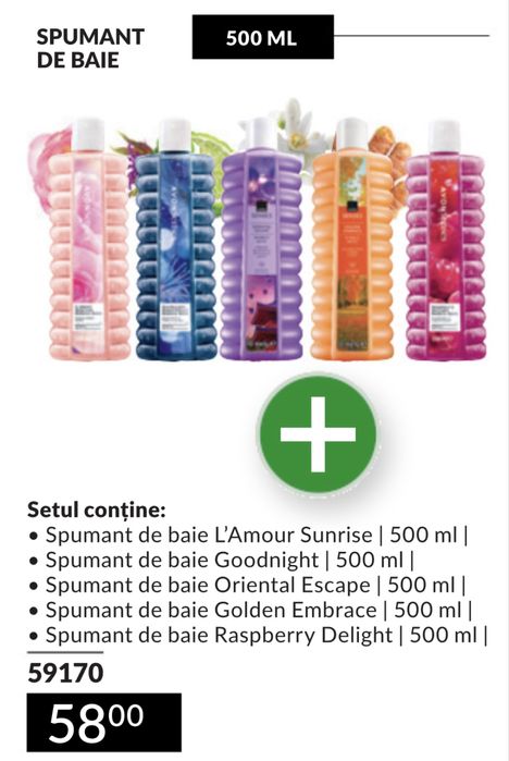 Set 5 spumante de baie 500 ml
