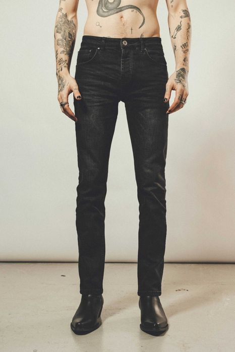 Нови черни дънки 117 Essential Jeans Other UK Vintage Black размер 32