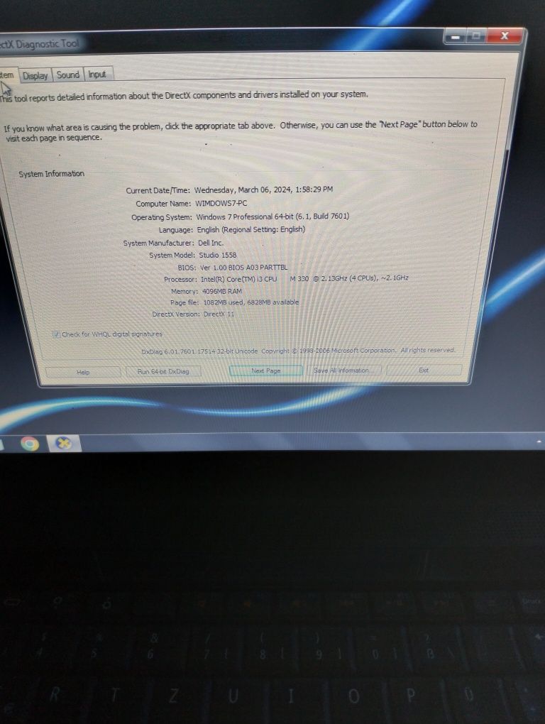 Vând laptop Dell i3