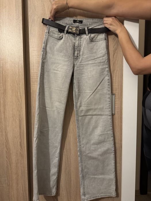 Сиво дънки Elisabetta Franchi