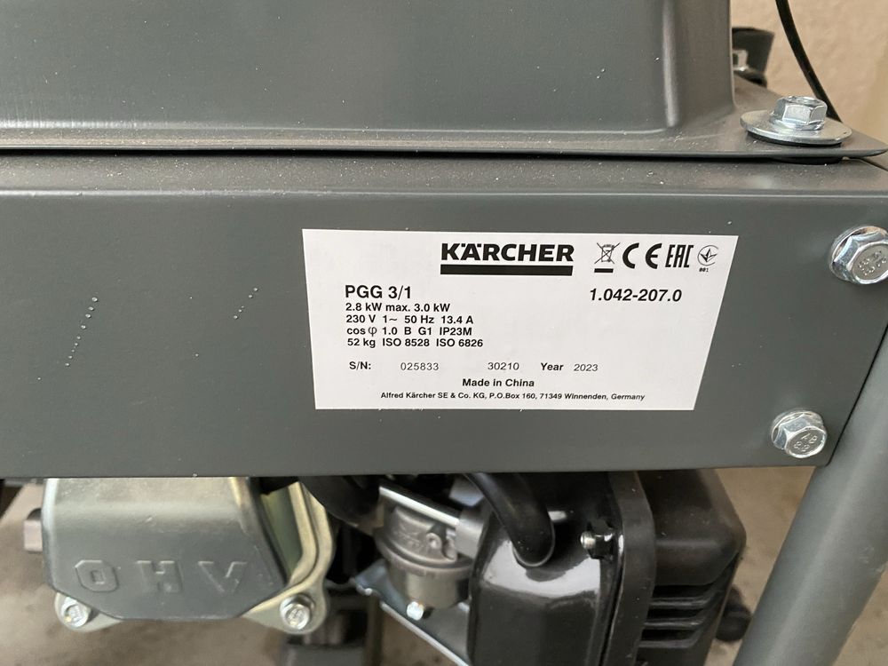 Агрегат  Генератор. Керхер.  Karcher 3 кв. Бензинов Нов
