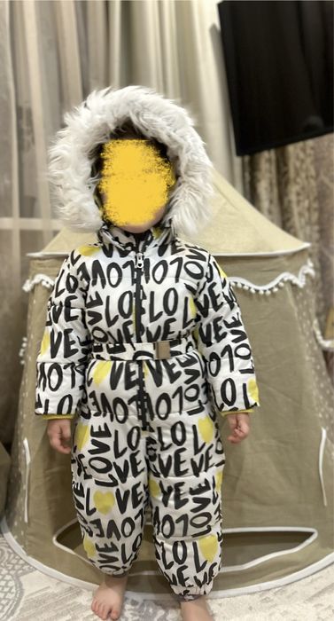 Комбинезон зимний на девочку 92-98 см