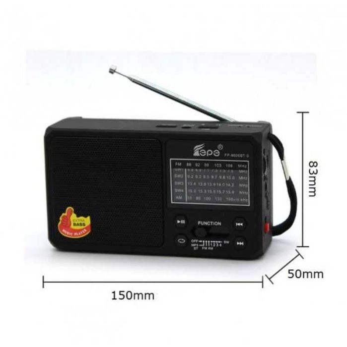 Соларно Радио - Bluetooth / USB и Фенер