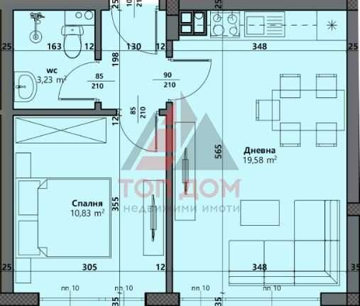 Продава се Двустаен апартамент в Варна, Виница - 53 кв.м за 1095 €/кв.м - Снимка #1