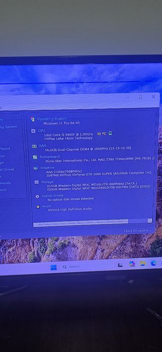 Sistem gaming i5 9400f gtx 1660 super