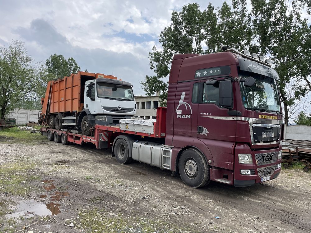 Servicii macara, transport 12 m ,containere si marfa generala