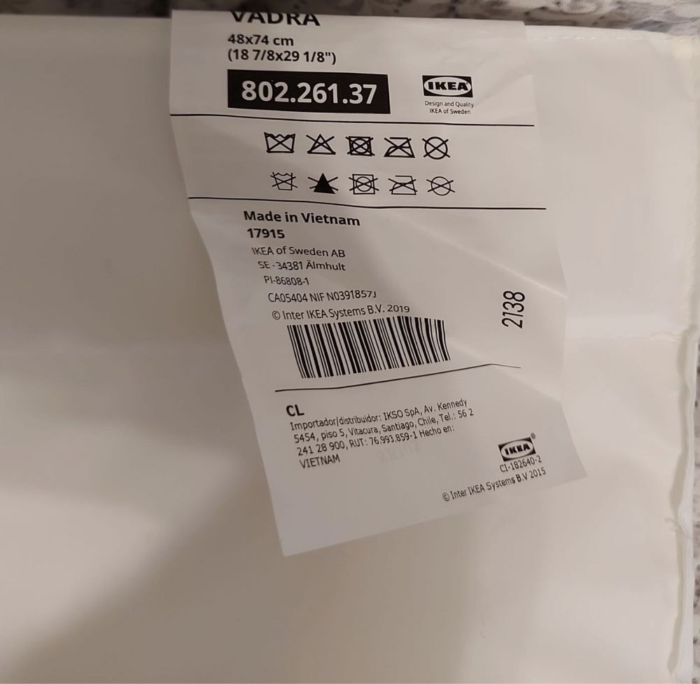 Saltea pentru infasat, Ikea, Vadra 48x74, noua