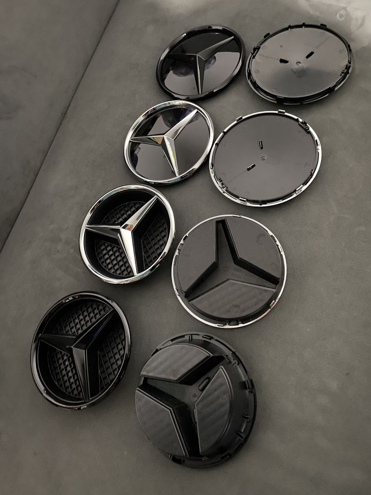 Emblema stea 18cm grila radiator centru Mercedes Benz W205 W213 C E A