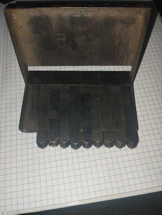 инструмент шрифты для выбивания номеров на металле