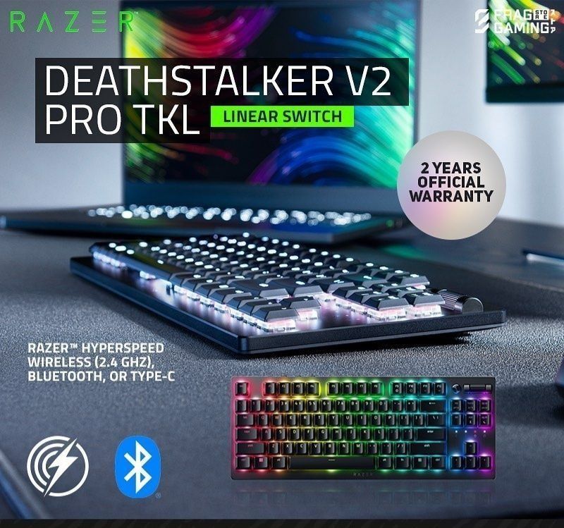 СКИДКА! RAZER DeathStalker V2 PRO TKL Механическая Клавиатура