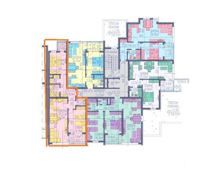Тристаен апартамент в нов комплекс, район Източен – гр. Пловдив