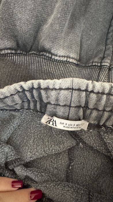 Сив дамски комплект Зара