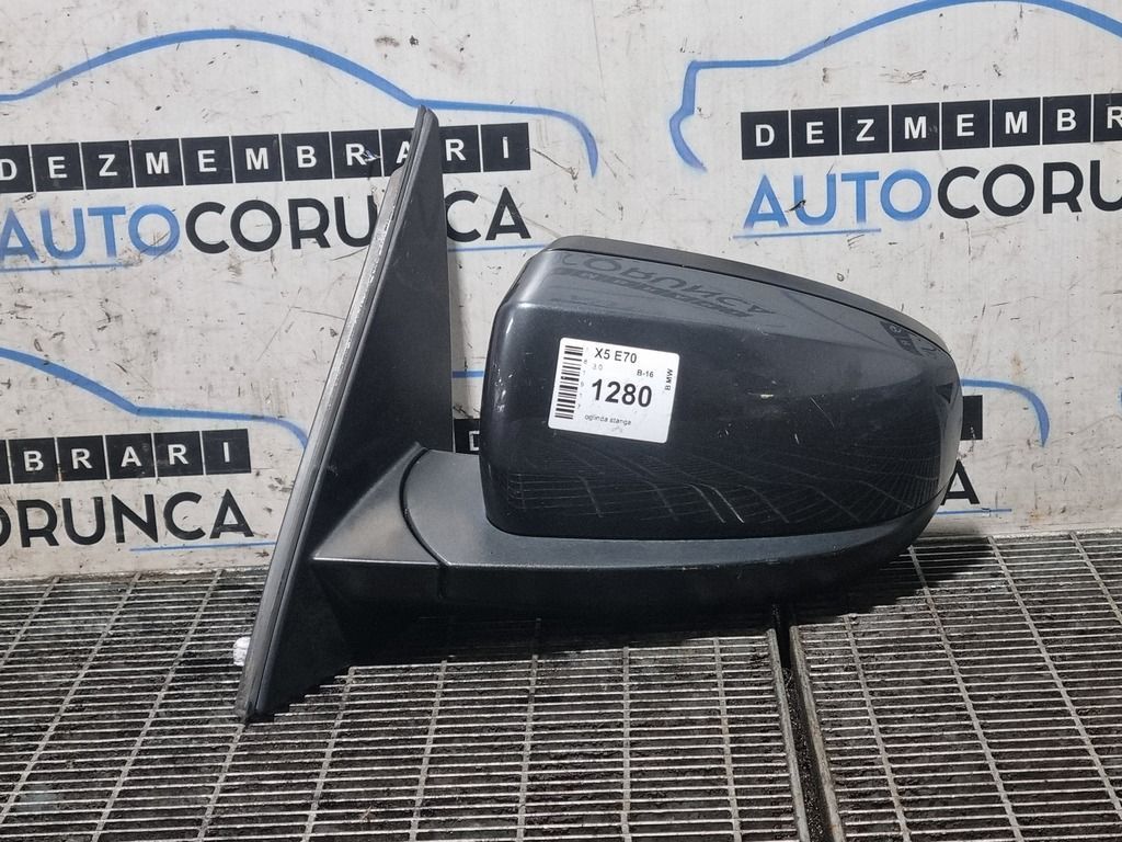 Oglinda stanga BMW X5 E70 Facelift 2010 - 2013 4 Usi Platingrau metallic A68/7 (1280) ...