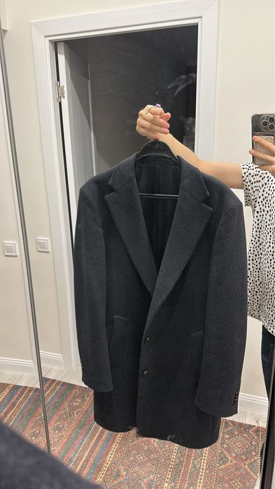 Пальто мужское из шерсти и кашемира