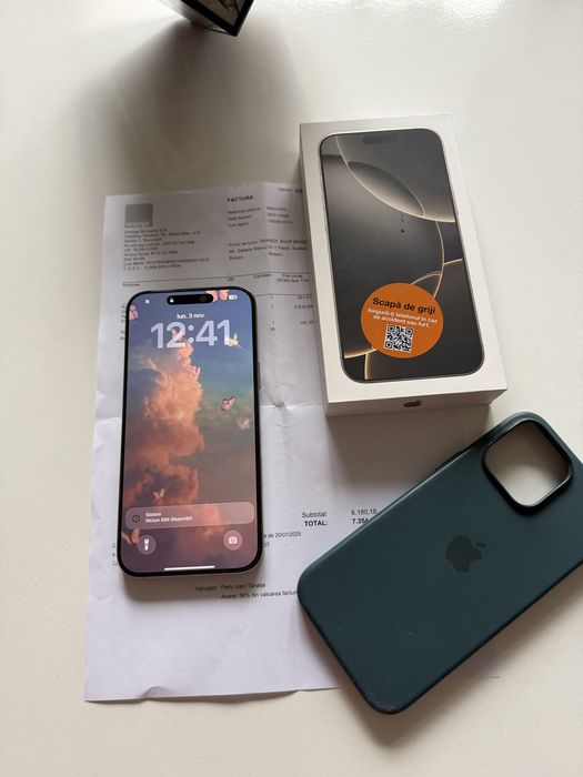 Iphone 16 pro max 256 gb natural titanium