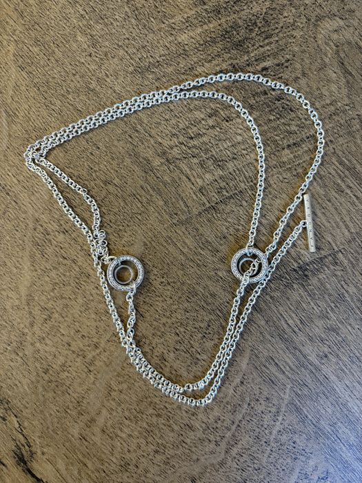 Двойно Колие pandora може да се носи в различни варианти