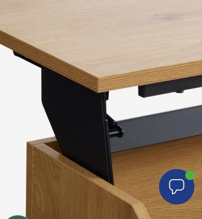 Masa cafea rabatabila furnir