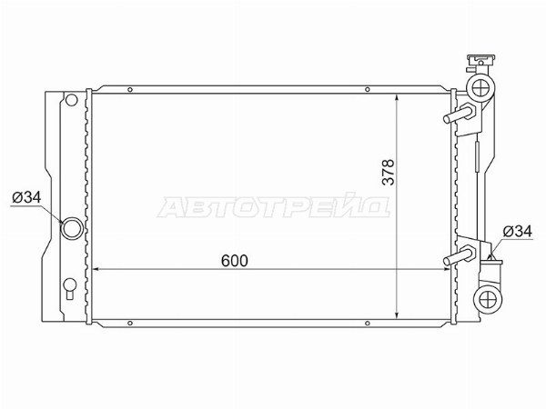 Радиатор Toyota Matrix