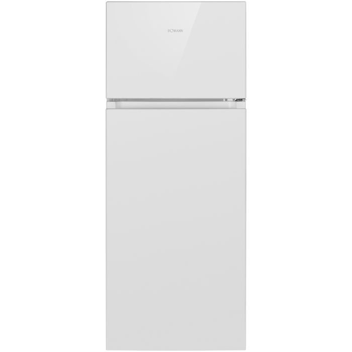 Нов хладилник с фризер с горна камера Bomann DT 7318.1 206 литра бял
