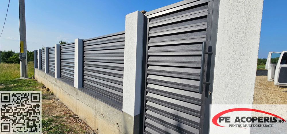 Gard tip jaluzea la preț redus – fără întreținere, posibil și în RATE!