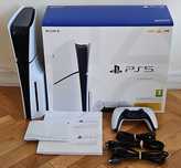 Playstation 5 SLIM Плейстейшън слим конзола PS5 с диск и джойстик PS