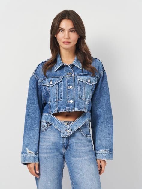 Дънково яке на Zara в размер XS