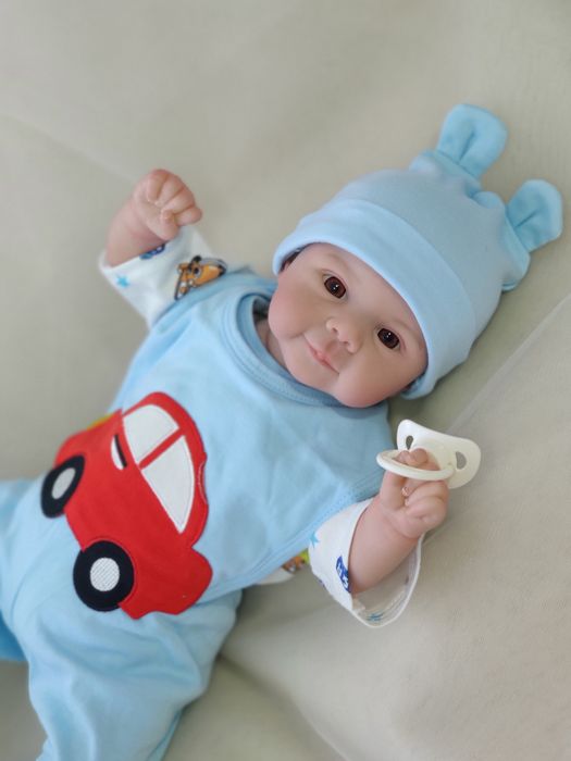 Реборн кукла Астана, Бокейхана 17/1, мальчик, Мягконабивной, 50см