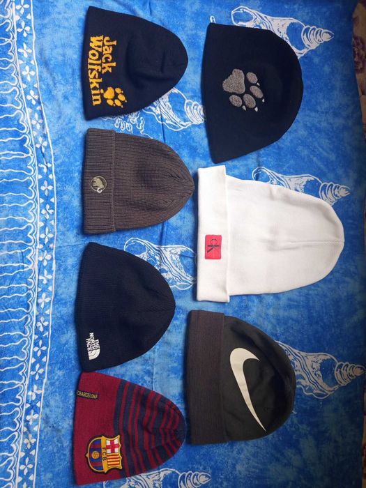 Mammut , Jack Wolfskin , Тhe North Face , Nike , Barcelona шапки