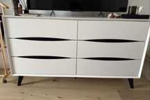 Comoda alba 6 sertare