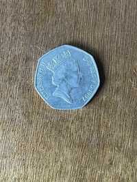 Монета 1997 Fifty Pence (50p) Britannia Coin Elizabeth II Rare