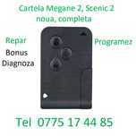 Cartelă, Card Renault Megane, cheie Scenic, blank, programez, Laguna
