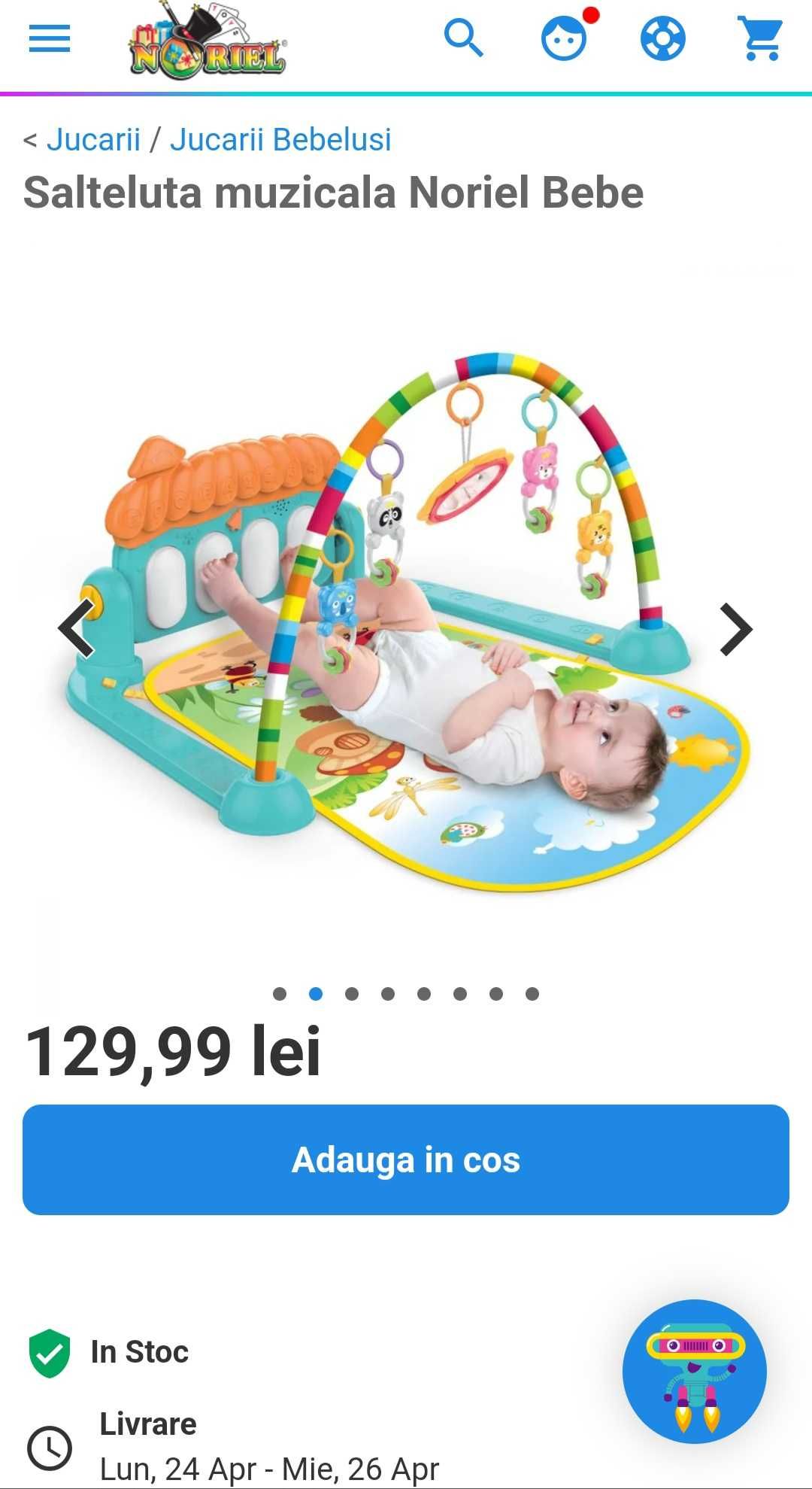 Saltea muzicală pentru bebe - Noriel