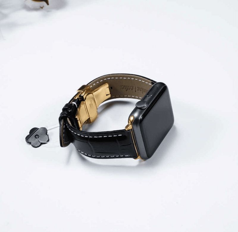 Луксозна кожена каишка за Apple Watch 45mm 41mm 44mm 40mm 42mm 38mm