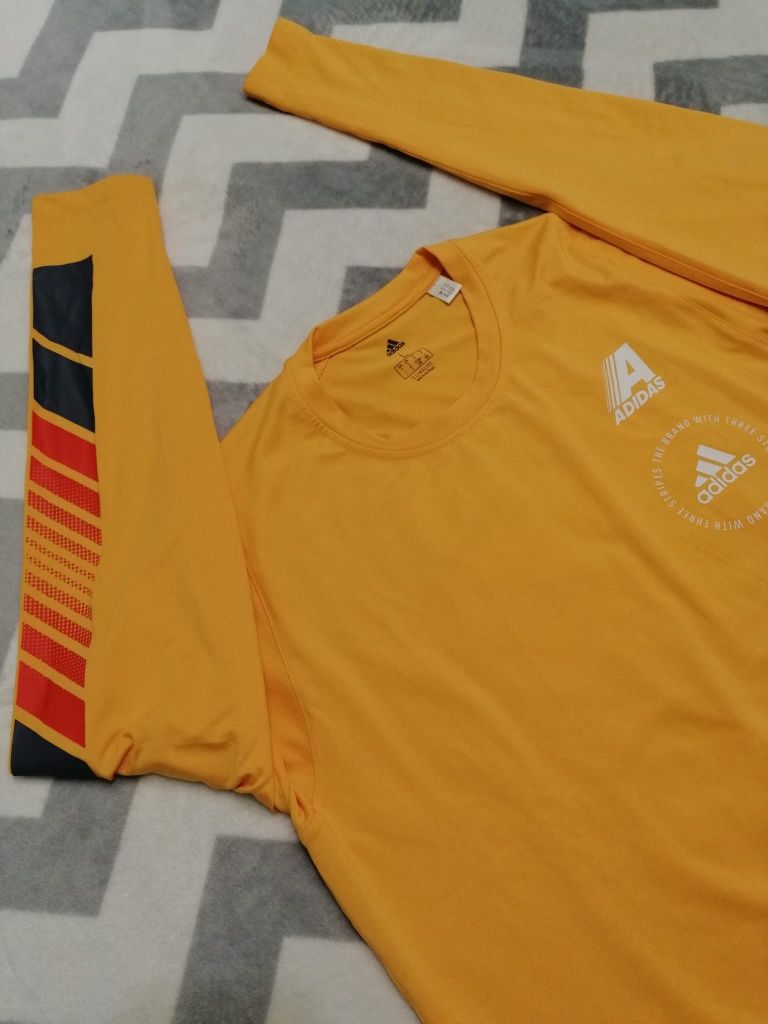 ADIDAS tricou mânecă lungă L bărbați CLIMALITE | transport GRATUIT‼️