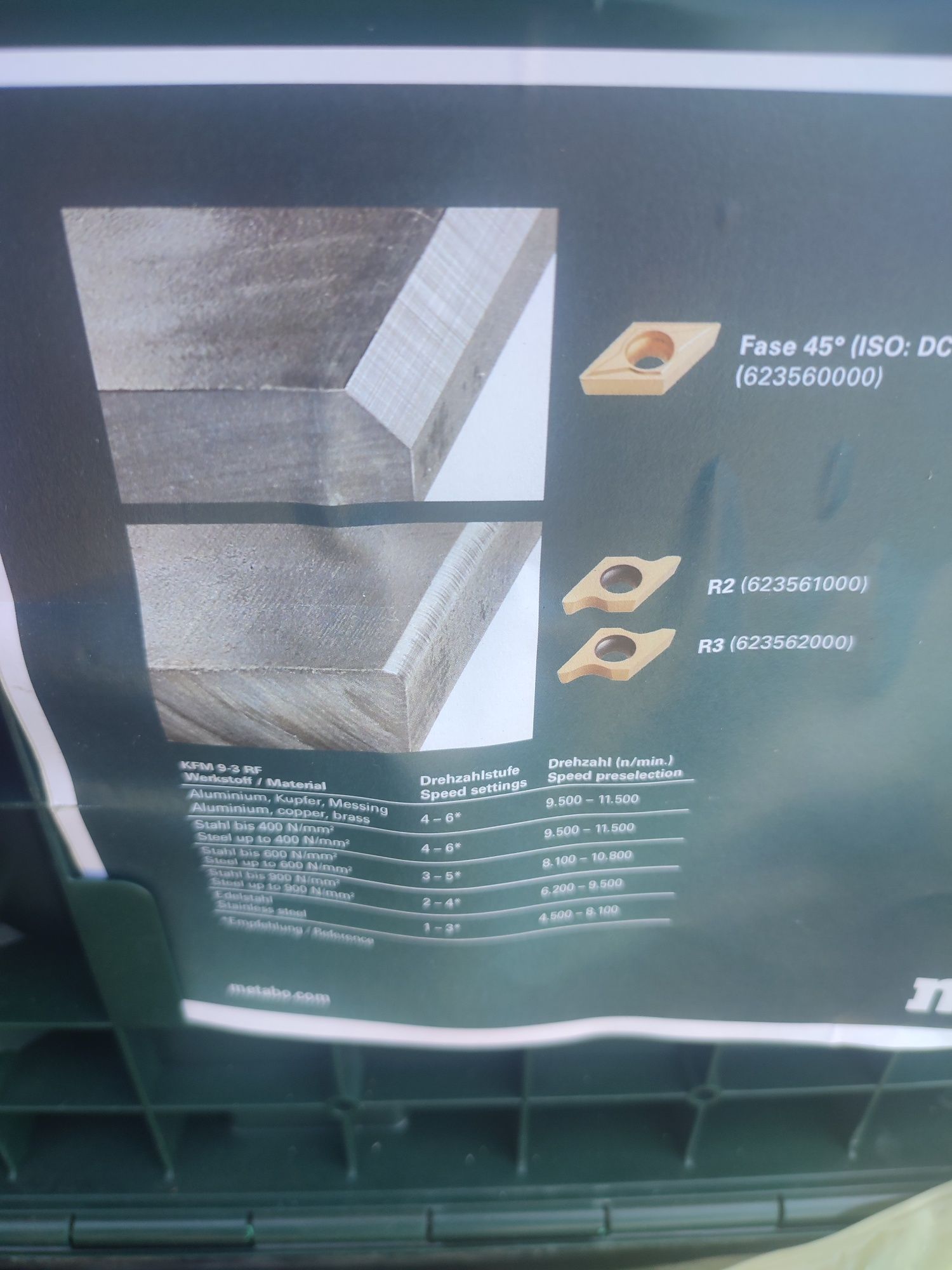 Metabo freza metal șanfrenare kfm9-3rf