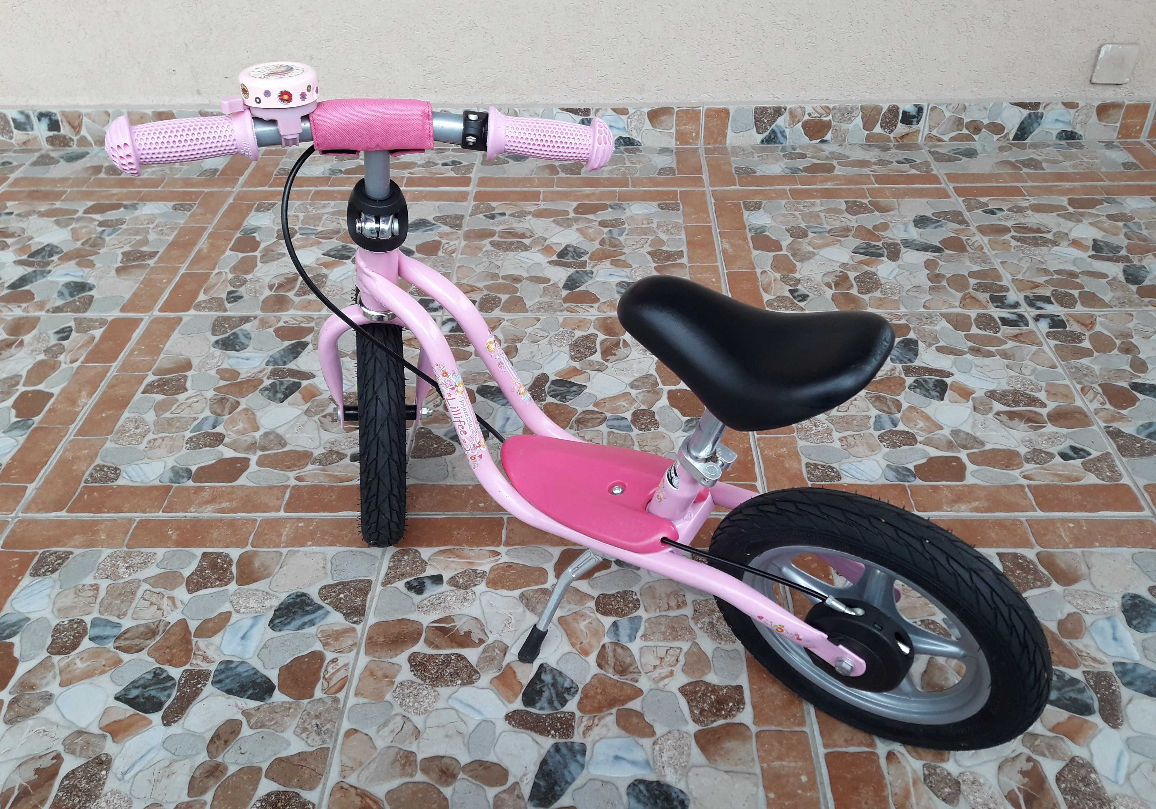 Bicicletă copii fără pedale PUKY LR 1L, Prinzessin Lillifee - roz