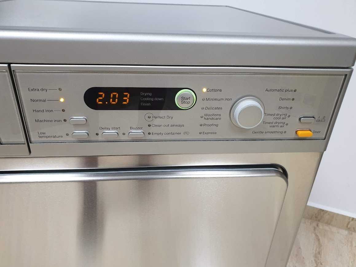 Инокс - Miele T8822C Сушилня - Подсветка - Аларма Миеле 12м Гаранция
